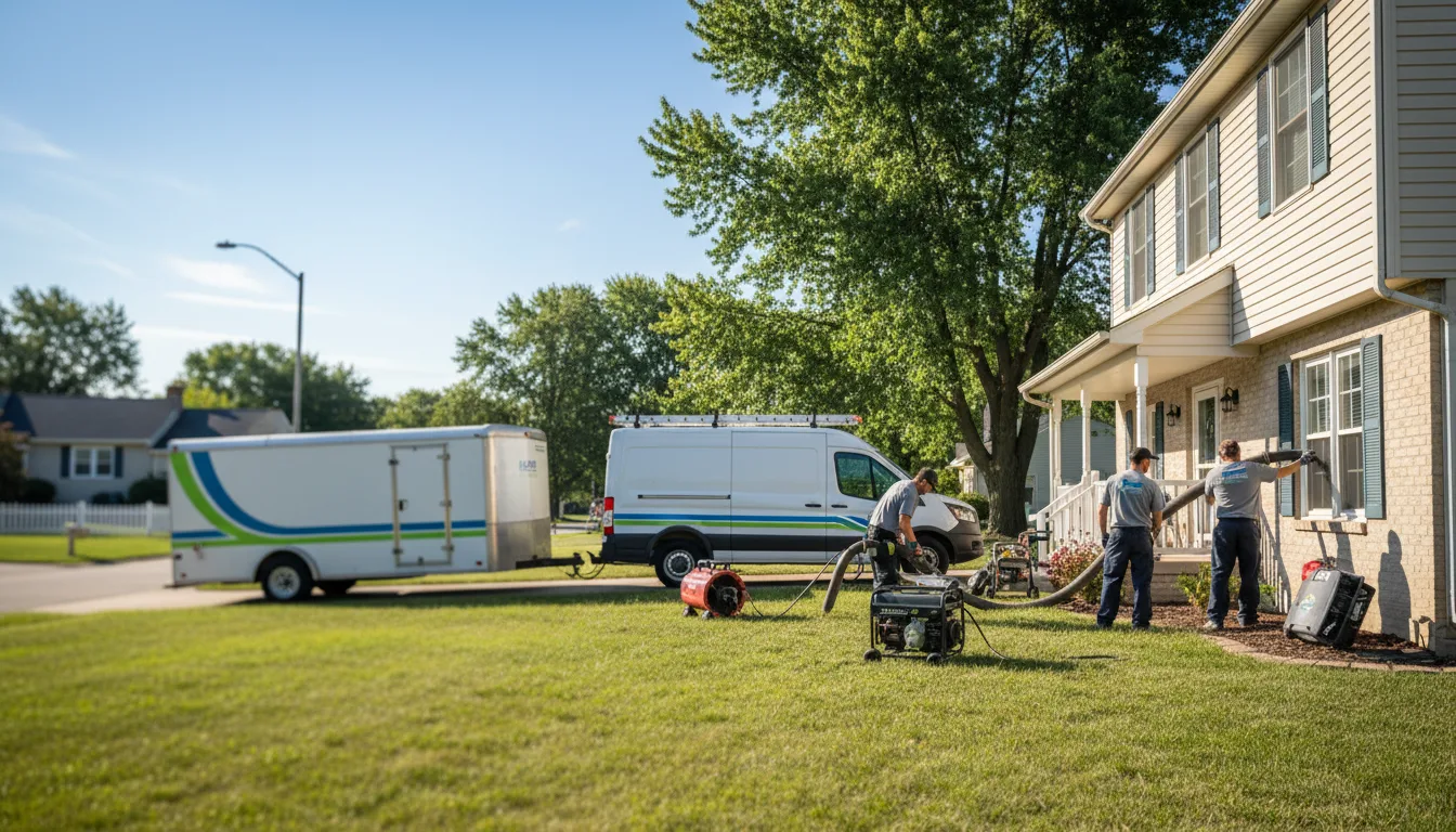 Flooded Basement Restoration And Cleanup With Repair in Bellville, OH near me